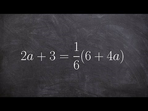 Solving an equation with variable on both sides infinite solutions