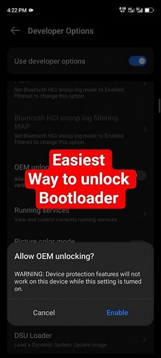 easiest way to unlock bootloader on your device #droidwave #android #tech #bootloader