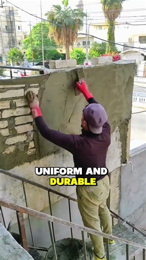 "Satisfying Wall Plastering Technique | Perfect Smooth Concrete Finish With Plastering Trowel"