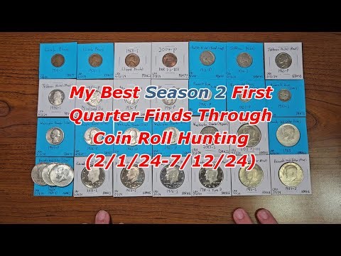 My Best Season 2 First Quarter Finds Through Coin Roll Hunting! (Feb. 1, 2024-Jul. 12, 2024)