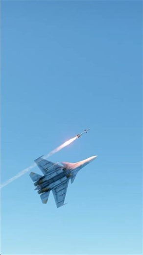 SU 33 launches a precision missile — Panavia Tornado hit mid air
