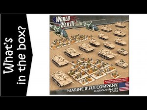US Marine Rifle Company Team Yankee Starter Army - Unboxing & Review