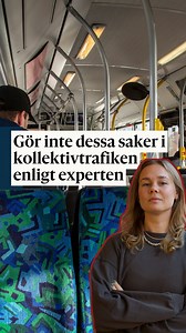 139K views · 621 reactions | Sluta prata i telefon på högtalare, ta inte med dig cykeln och här är maten du absolut inte ska äta när du åker buss eller spårvagn. GP tog hjälp av vett och etikettexperten Stina Vickhoff som berättar vad som är okej och vad som inte är okej. | Göteborgs-Posten | Facebook