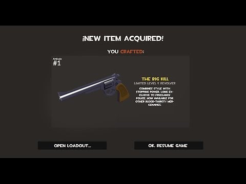 How to Craft the Big Kill in TF2