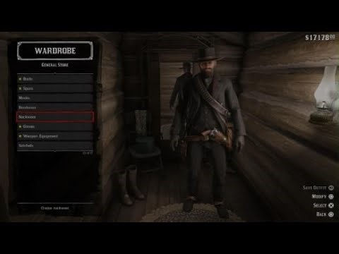 How to get the full black outfit in rdr2