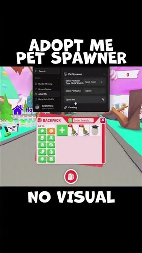 ⚡️ Adopt Me Roblox Script | No Visual Pet Spawner #adoptme