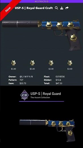 USP Royal Guard Sticker Crafts
