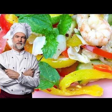Easy Shrimp Salad Recipe // How to make Shrimp Salad // Prawn Salad // Cucumber Salad // Yummy Color