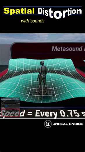 Spatial Distortion customize distortion animation speed on Unreal Engine