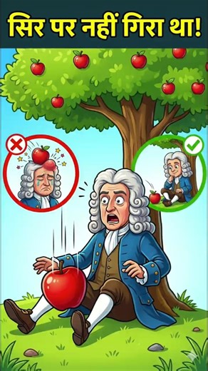 Newton के सिर पर सेब कभी नहीं गिरा — यह झूठ है! #FactyFever