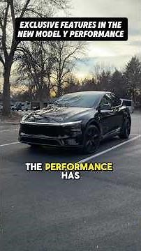 Only the New Model Y Performance has These Features 😳👀