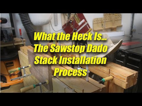 How To Install a Dado Stack on a Sawstop Table Saw - Change Out the Brake Cartridge - It's Easy!