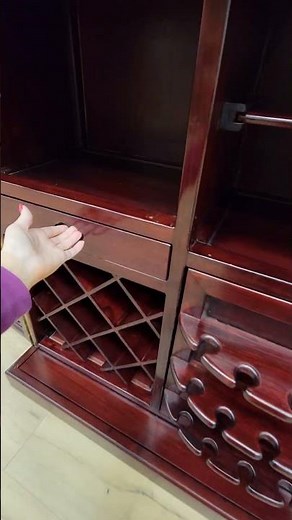 This Vintage Cabinet Secretly Turns Into a Bar 🍷 #vintage #antique #furniture