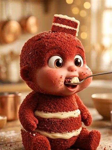 Red velvet cake eating asmr 🍰 #aiasmr #satisfyingvideo #eating #asmr #fyp