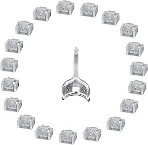 RJ45 Port Lock with Keys,Net-Lock Locking Port Dust Blocker with Removal Tool RJ45 Female Anti Dust Cover Cap Protector Compatible with Computer,Router,Other Devicesrj45,RJ45W 10+1