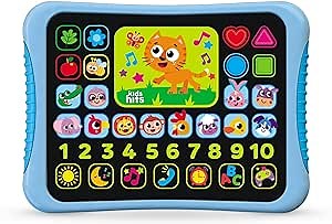 First Learning Hit Pad – Educational Musical Tablet Toy with ABC, Animal Sounds, Songs & Quiz Mode – Learning Toy for Toddlers Age 3+