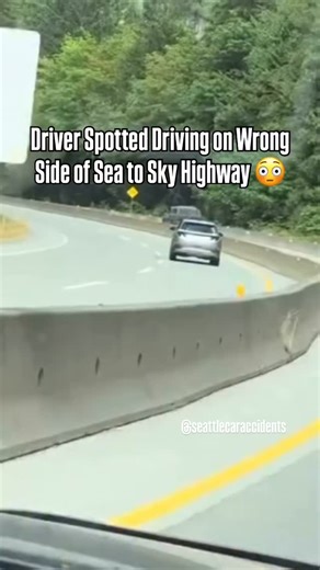 19K views · 1.2K reactions | Driver error almost led to disaster on Sea to Sky Highway 99, narrowly avoiding a head-on collision after going on the wrong side of the barrier  #SeattleCarAccidents #Seattle #CarAccident #CarCrash | Seattle Car Accidents | Facebook