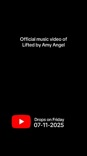 Official video of Lifted by Amy Angel is dropping this Friday at 6pm on YouTube🥳🥳 | Amy Angel