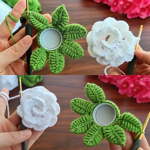 Wow!! Super easy, very useful crochet flower keychain pincushion. 🥰 Sell and give as a gift. | Crochet knitting love