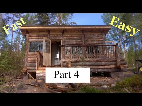 Easiest log building method ever!!. Part 4.