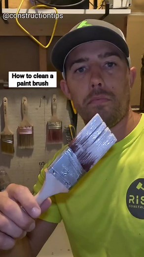 93K views · 1K reactions | How to clean a paint brush #clean #paintbrush #paint #tips | Go Build Stuff | Facebook