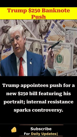 Trump $250 Banknote Push
