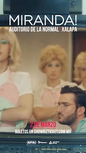 ¡XALAPA!🗣️ Este 02 de marzo estaremos en vivo cantando todos nuestros éxitos en el Auditorio de La Normal🎤👏🏻 🎫 Venta general de boletos por Showbiz Ticket | Miranda!