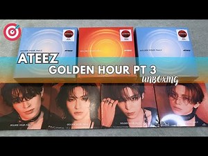 Ateez Golden Hour Pt 3 album Unboxing! Heat, Thirst and single versions - Target exclusive!