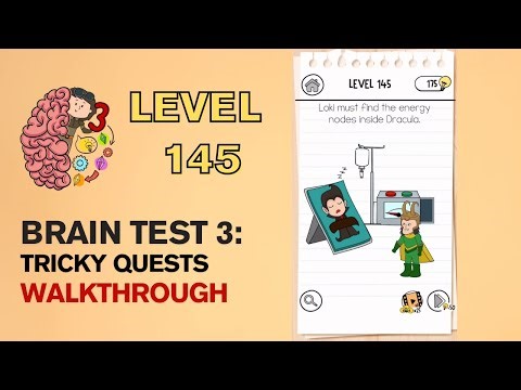 Brain Test 3 Tricky Quests Level 145 Answer | Loki must find the energy nodes inside Dracula