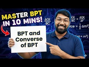 Class 10 maths , chapter TRIANGLES BPT & CONVERSE OF BPT