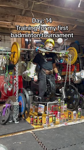 I am a Trained Professional 👍 #badminton #sports #training #strengthtraining #gym #lift #travelingmerchant
