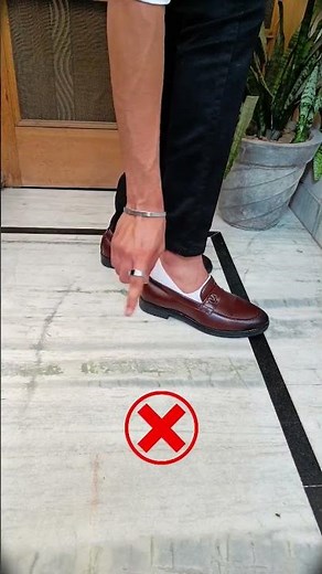 How to wear loafer without damaging it | #youtube #shorts #staystylish #youtubeshort #shoes #formal