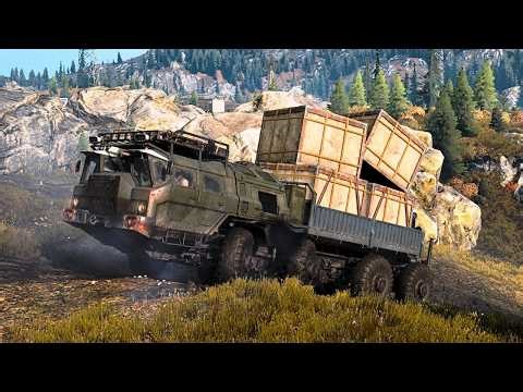 SnowRunner - Missing Machinery - Zikz 612H Overloading Heavy Cargo (No Commentary)