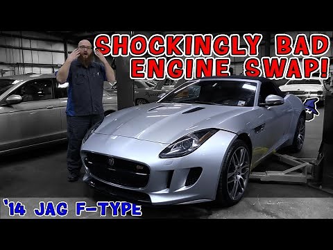 How could a shop do such a bad swap? CAR WIZARD points out all the errors on '14 Jaguar F-Type