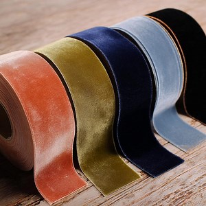 Velvet Ribbon - Wide 1 1/2" Rolls - 5 Yards - 16 Color Options - Etsy