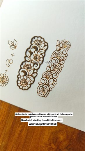 Neetu mehndi Art | How to draw belt design | Instagram