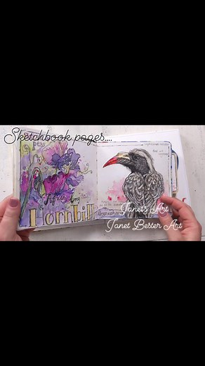 Pages in my sketchbooks - be inspired to create! 🖌🎨🙂 | Janet's Art