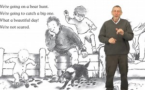Michael Rosen performs We're Going on a Bear Hunt