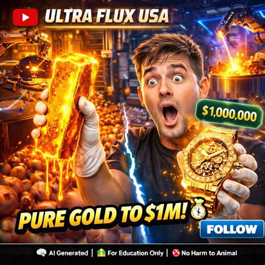 inside a secret gold watch factory worth $1m ⌚🔥 welcome to ultra flux usa ⚙️ how does a simple gold bar turn into a million-dollar luxury watch? step inside a high-security watch manufacture where pure gold is alloyed, milled, polished, and assembled into a mechanical masterpiece. watch cnc micro-milling, tourbillon assembly, and diamond setting done under extreme precision. this is luxury engineering at its peak. ⚠️ this ai-generated video is for education only. no real factory footage. how lu