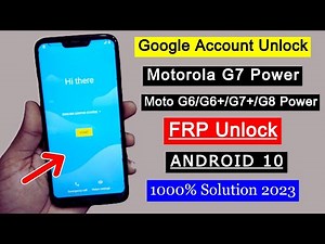 Motorola G7 Power FRP Bypass 2023 | Moto G6/G7/G8 FRP Lock Remove | Google Account Unlock Android 10