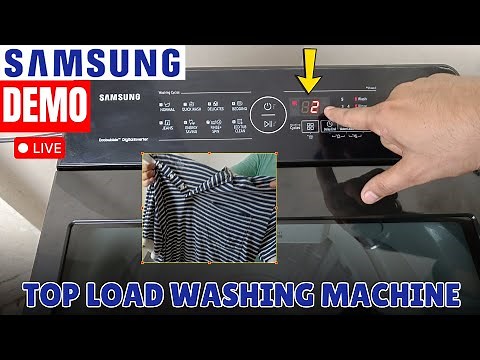 Samsung Top Load Washing Machine Demo 2025 ⚡ How to Use Samsung Washing Machine Step by Step