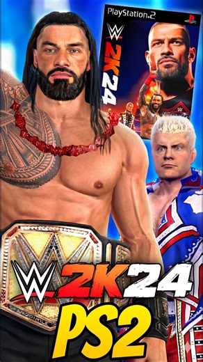 I Played WWE 2K24 on PS2 and it’s CRAZY 🤯🔥#subscribe #shorts #wwe2k25 #wwe