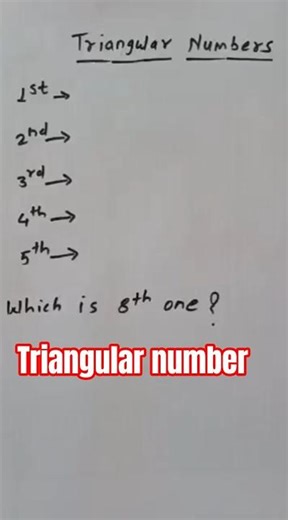 Triangular number 🤩 #maths #12thmathobjectiveforboardexam2023 #mathstricks #equationsolver #mathcal