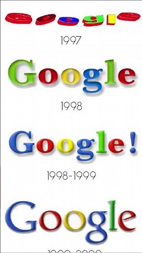 Google logo evolution