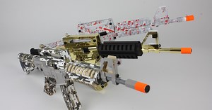 Paper Shooters cardboard rifle kit shoots paper ammo 75 feet