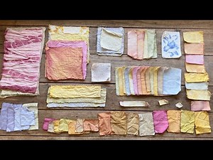 WEEK 2/14 | Dyeing fabric with natural colors at home | DinLife | 100 HOURS OF HAND SEWING