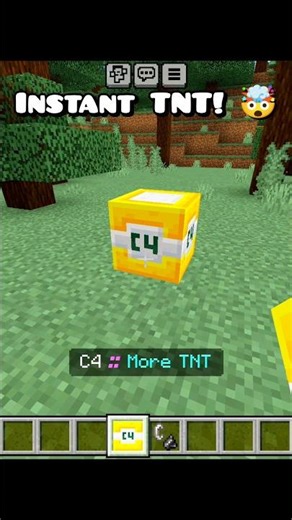 Minecraft Instant TNT! #minecraft #shorts