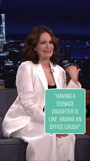 #TinaFey: “Having a teenage daughter is like having an office crush, because you’re thinking about them a lot more than they’re thinking about you.”