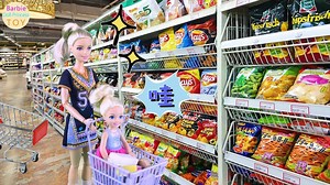 Barbie takes Kelly to the barber shop for styling and the supermarket to buy vegetables join group kids https://www.facebook.com/groups/308607210253056Diana .Barbie doll toy, Barbie rides an electric car and takes Little Barbie to the barber shop to cut her hair, Princess Anna the barber makes new styling for Kelly, Barbie and Kelly go to the supermarket to buy vegetables, fruits and milk, Barbie makes dumplings for Barbie Kelly , Toy Story of Barbie and Kelly Eating Together, Barbie Toys, Barbi