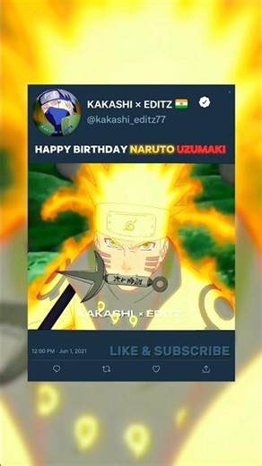 Happy birthday Naruto Uzumaki